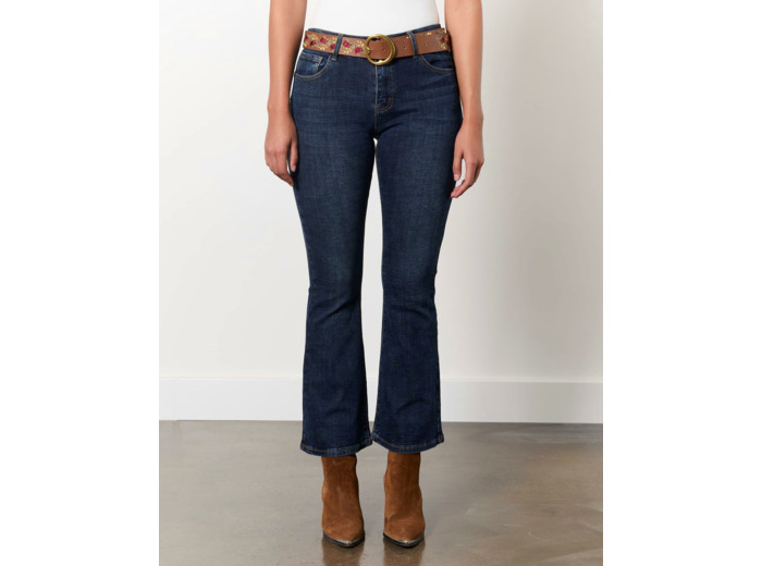 Jean 7/8 bootcut MARINE Femme