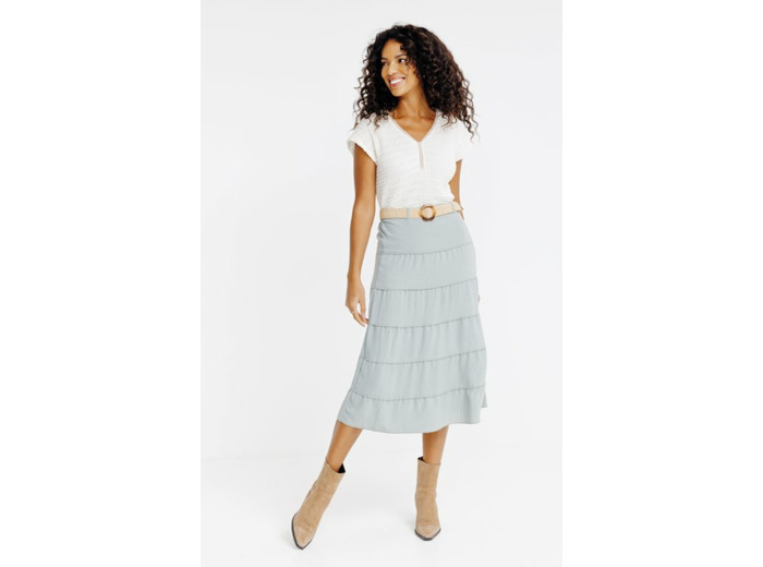 Jupon avec ceinture non doublée