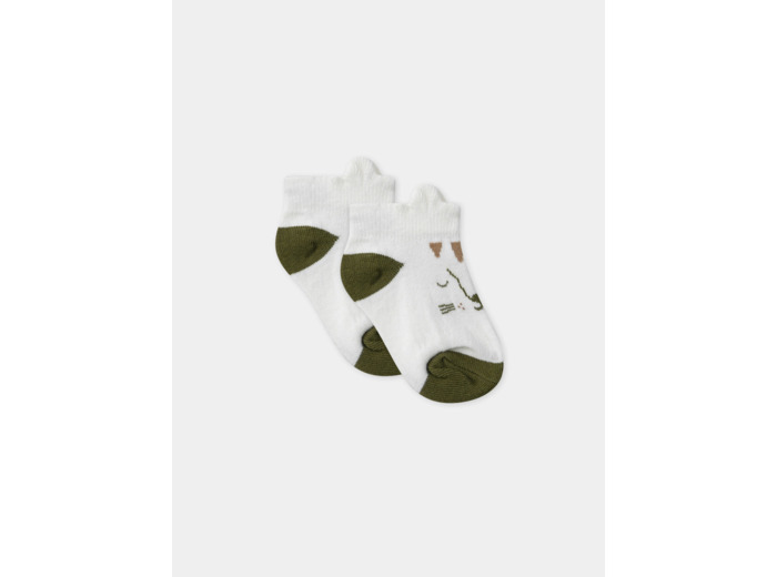 Chaussettes jacquard tête de chat