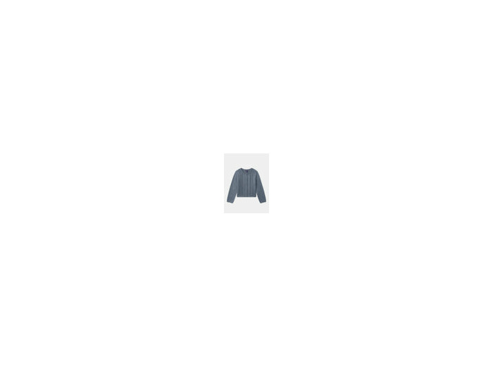Gilet bleu-gris pour fille