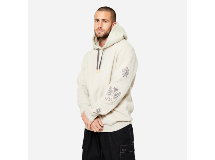 SWEAT-SHIRT DE SKATEBOARD HD500 COLLECTION SIGNATURE DAMESTOY BEIGE