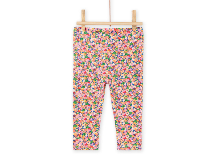 Legging bleu céleste à imprimé fleurs