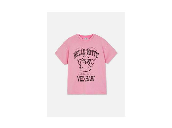 7–15 ans | T-shirt délavé à l'acide Hello Kitty