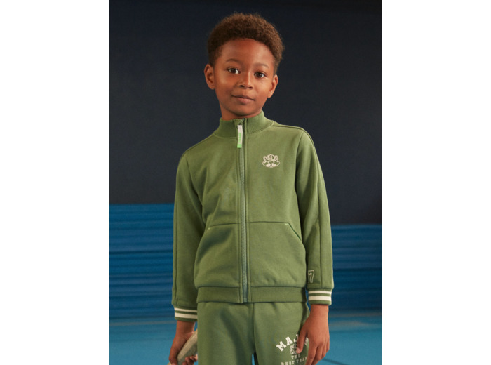 Gilet en molleton gratté vert