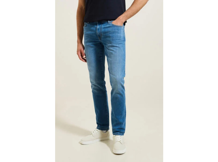 Jean slim urbanflex 3 longueurs - Bleu
