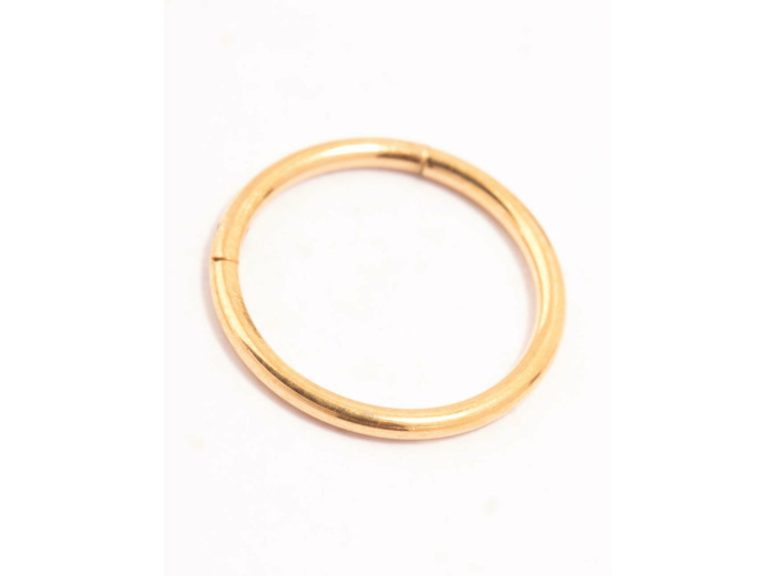 Gold Plated Titanium Clicker Ring