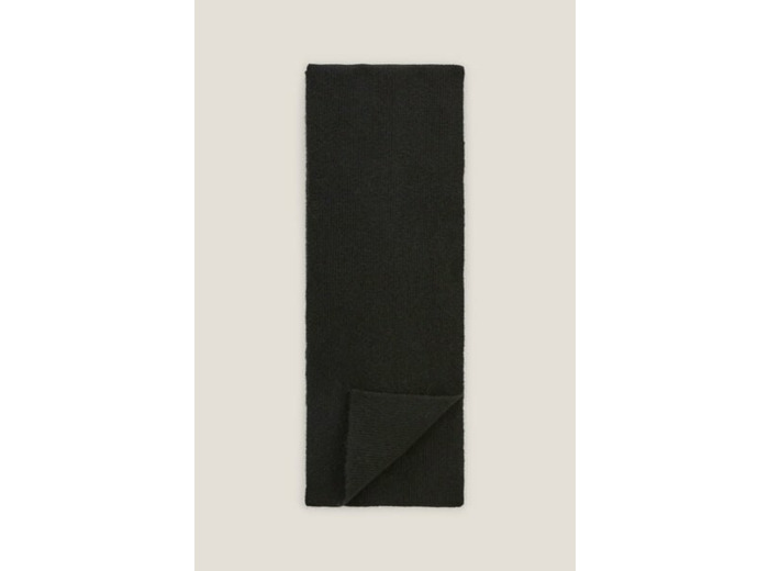 Echarpe unie en maille - Noir