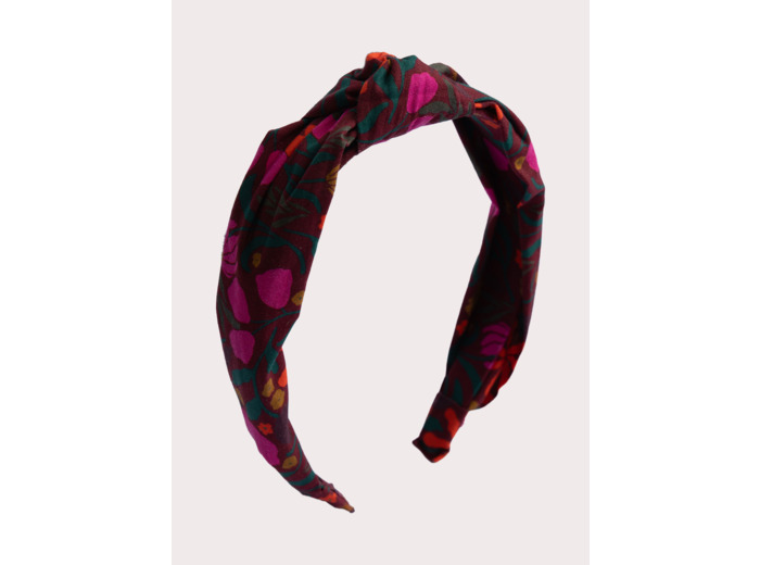 Serre-tête rouge à motif floral pour fille