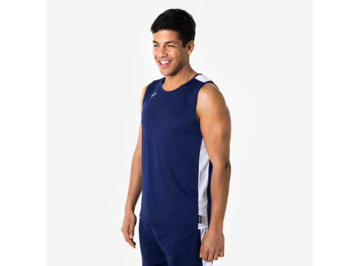 Maillot de basketball sans manche homme/femme - TANK 100 navy