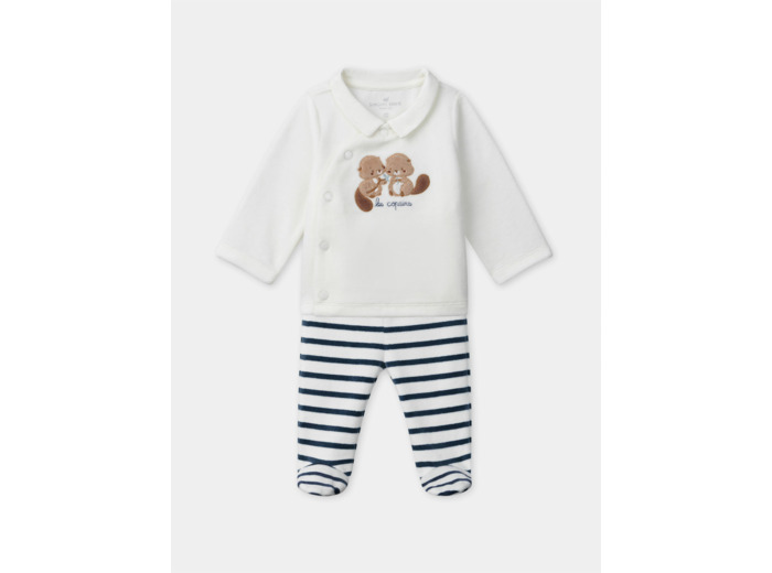 Ensemble naissance en velours