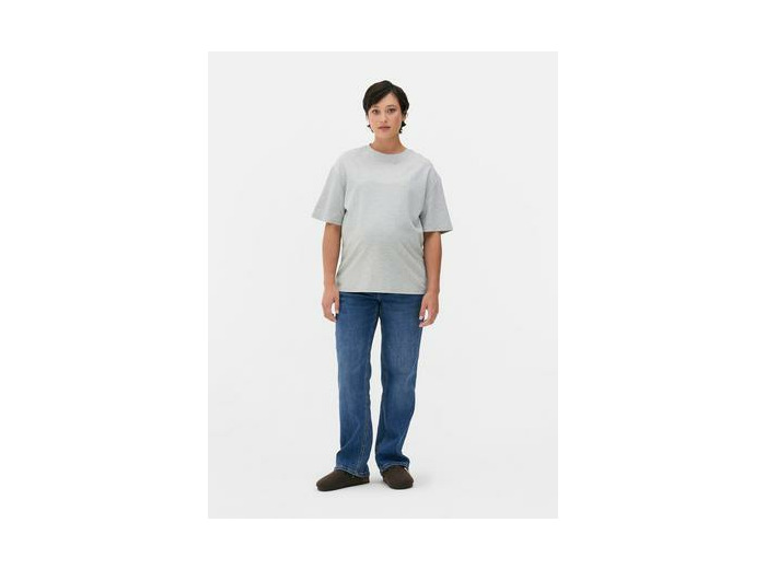 Jean denim de maternité coupe droite
