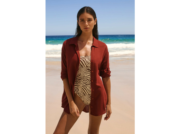 Chemise avec lin,Chemise avec lin;${refinementColor}