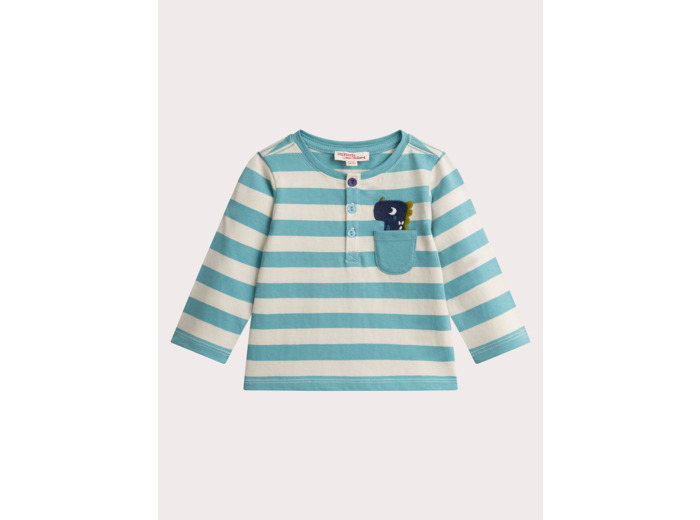 T-shirt rayé à manches longues pour bébé garçon
