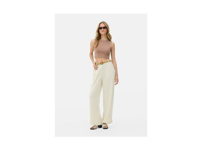Pantalon droit avec ceinture