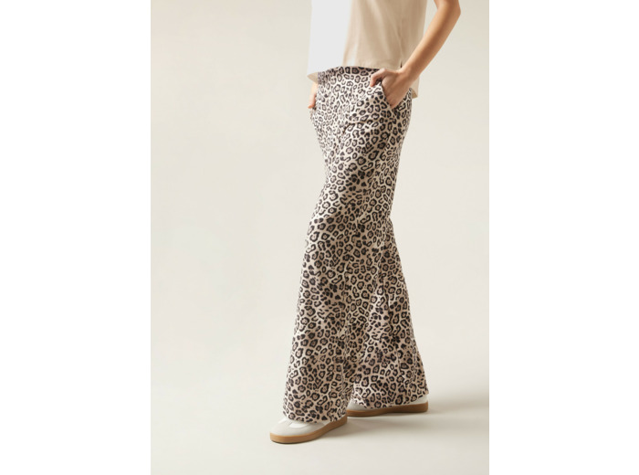 Pantalon palazzo Luxlounge à motif animalier