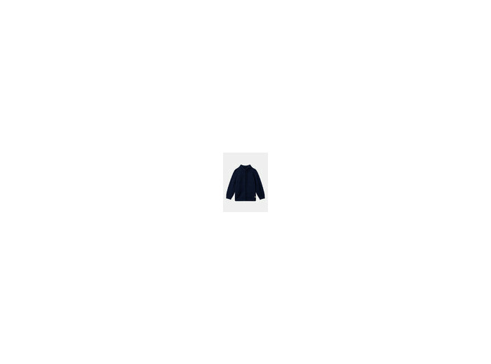 Gilet zippé bleu marine torsadé pour garçon