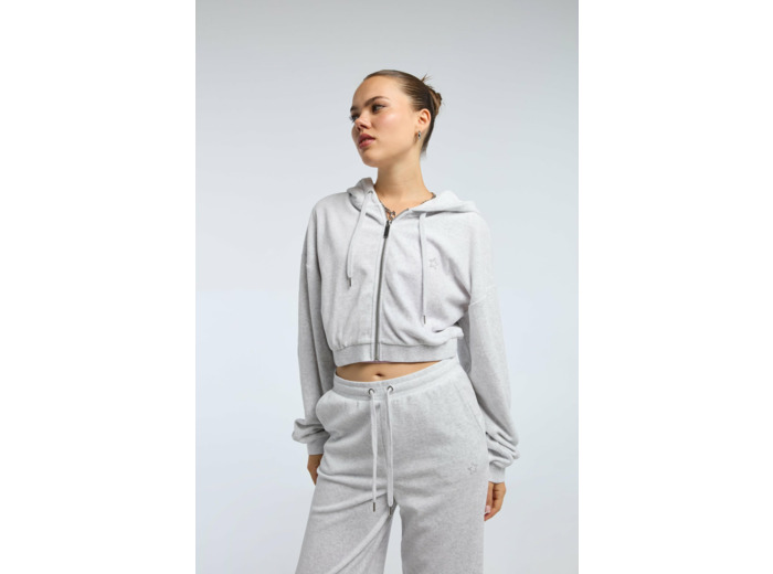 Veste sweat avec œillets