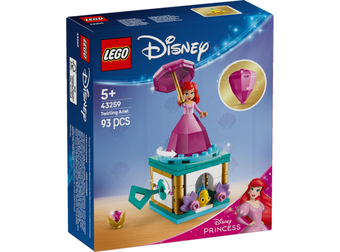 ARIEL TOURNOYANTE LEGO DISNEY PRINCESS 43259