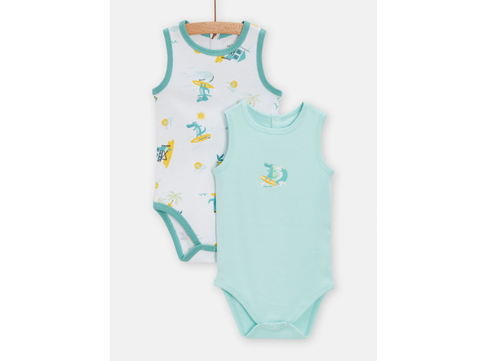 Lot de 2 body fantaisies pour bébé garçon