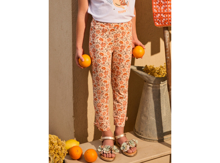 Legging à fleurs
