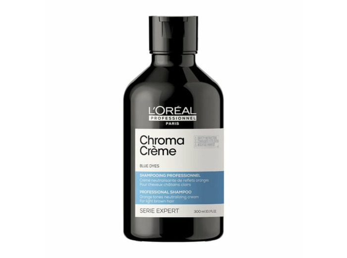 Shampooing neutralisant pour cheveux bruns Chroma Crème bleu