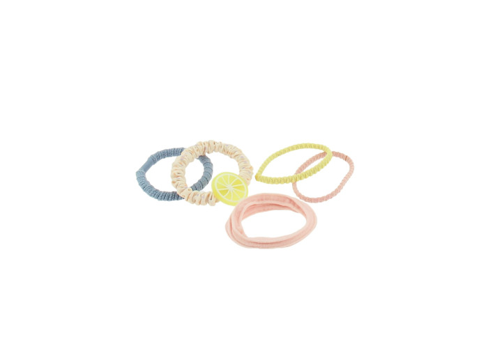 Set de 5 élastiques pastel