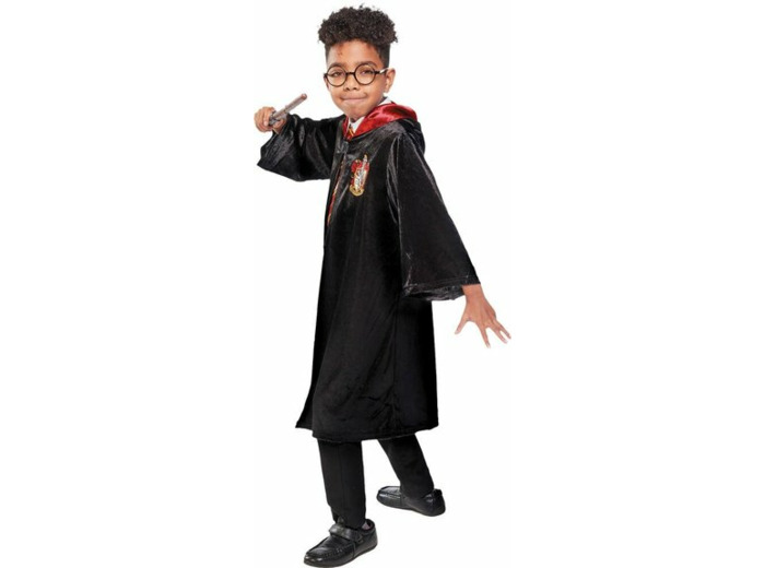 Cape Luxe et baguette Harry Potter - Taille 5-6 ans