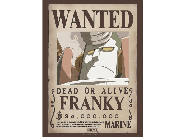 ABYSTYLE GBEye - ONE PIECE Poster Wanted Franky (52x38cm)