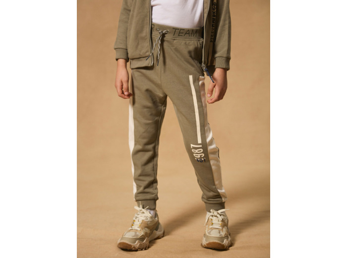 Jogging Kaki et Blanc
