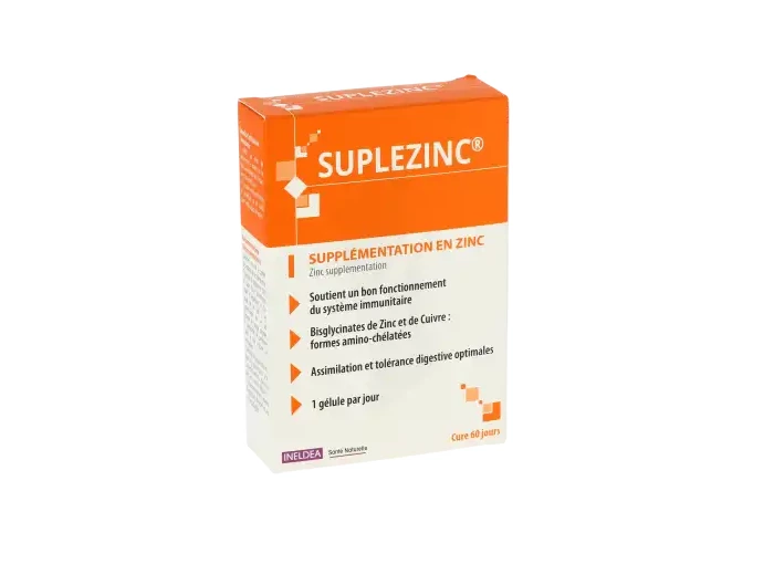 Suplezinc Supplémentation En Zinc Gélules Boîte De 60