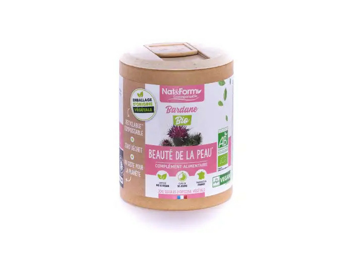 Nat&form Ecoresponsable Bardane Bio 200 Gélules Végétales