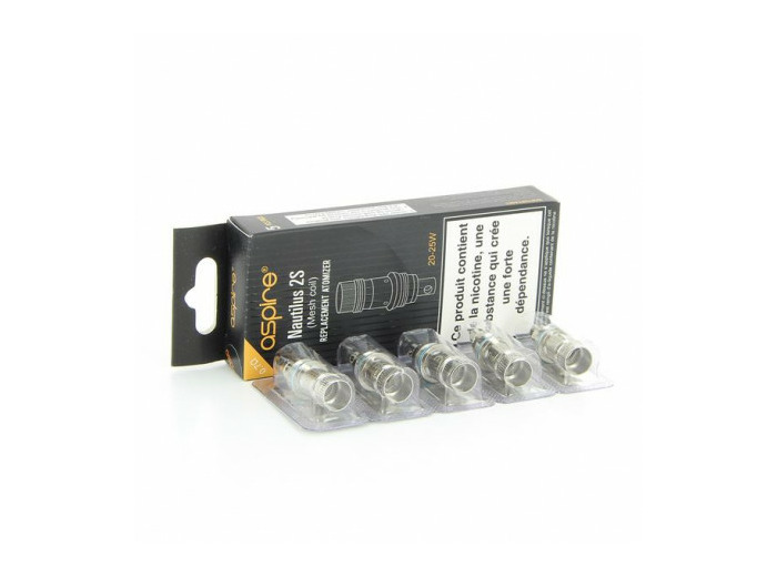 Pack de 5 résistances Nautilus 2S Mesh 0.7ohms Aspire