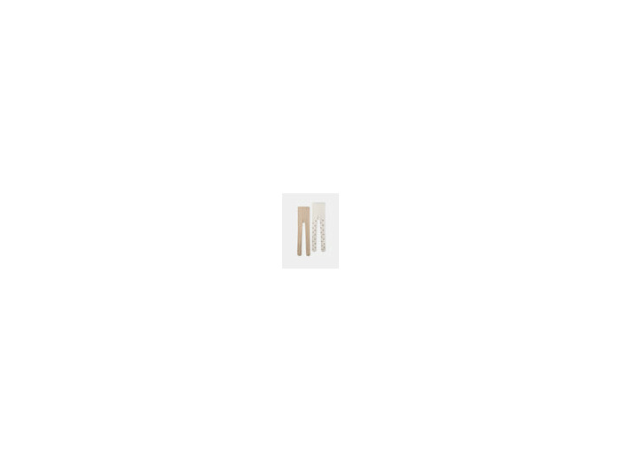 Lot de 2 collants à fleurs beiges ou blanc cassé pour filles
