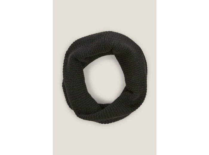 Snood uni en maille - Noir
