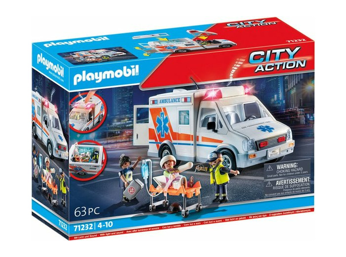 Ambulance Playmobil City Action Avec Enfant Blessé