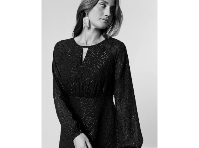 Robe courte unie NOIR