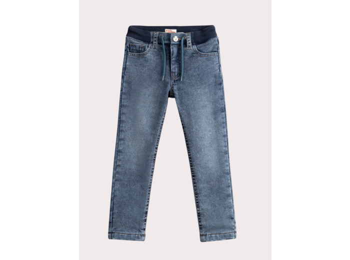 Jean denim bleu doublé chaud pour garçon