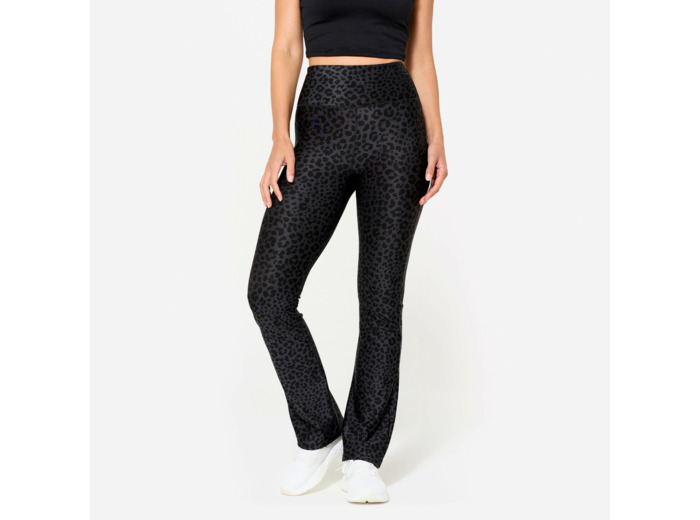 Legging regular femme, gris fonce