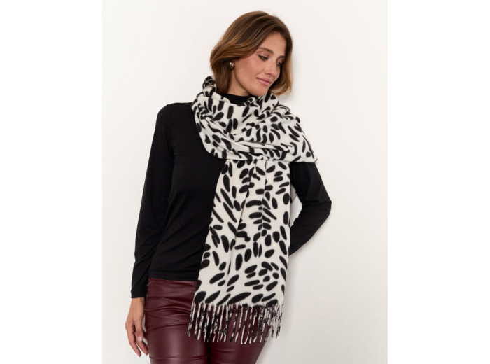 Echarpe à pois BLANC Femme