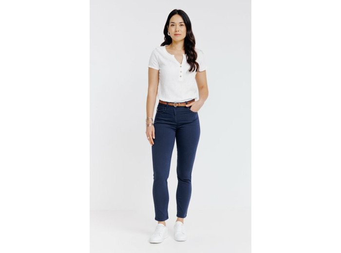Pantalon détail zip et ceinture