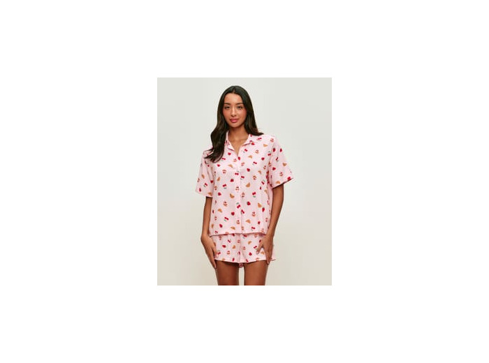 Ensemble de pyjama à motifs fruits et gâteaux