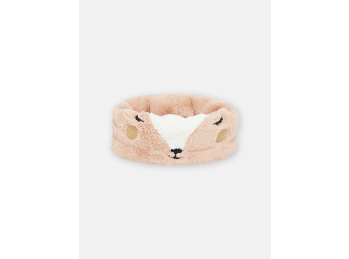Snood en fausse fourrure motif biche pour fille
