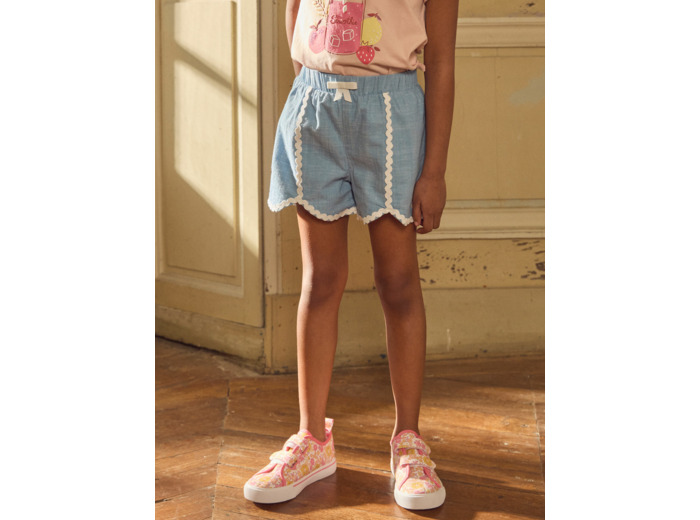 Short en chambray