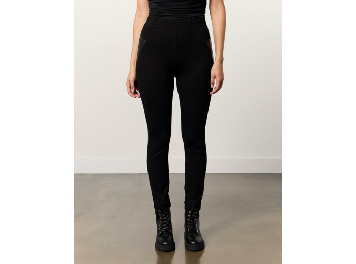 Legging 7/8 resserré uni NOIR Femme