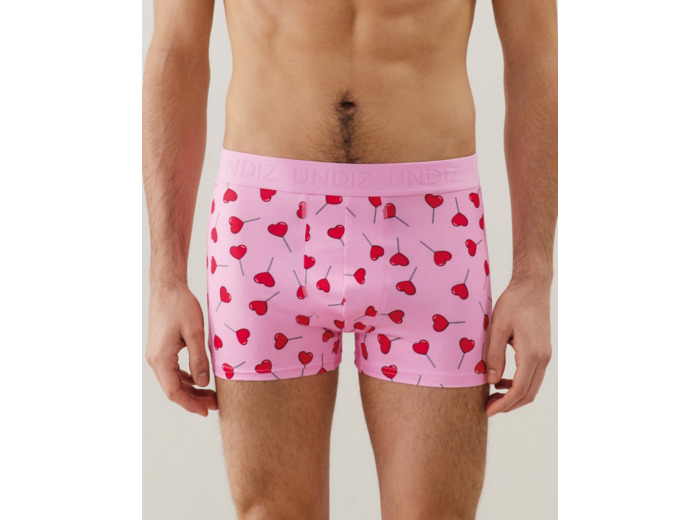 Boxer en microfibre à motifs