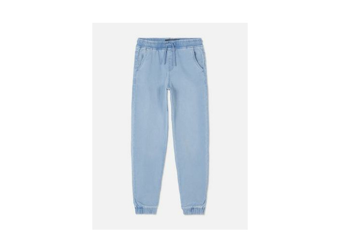 7-15 ans | Bas de jogging en jean à revers