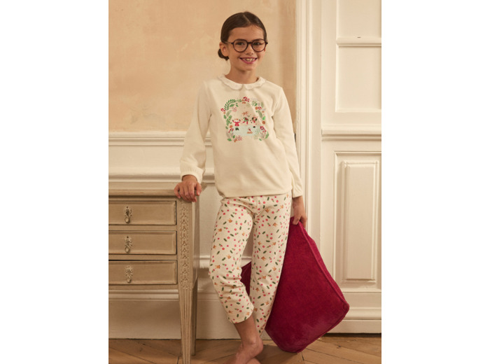 Pyjama noël col claudine