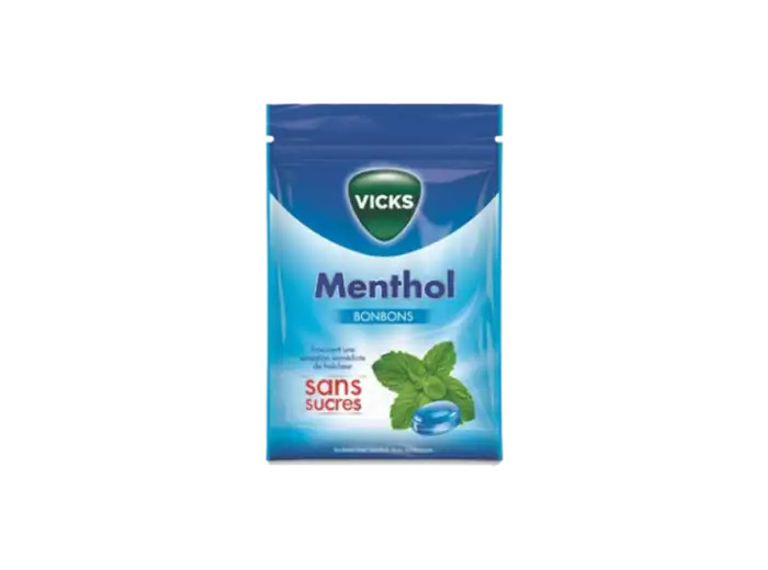Vicks Bonbon Menthol Sans Sucre Sachet/72g
