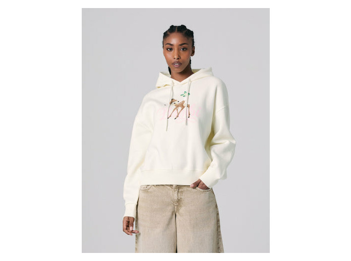 Sweat à capuche Jennyfer x Disney Bambi sable
