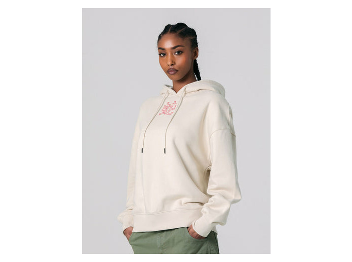 Sweat à motif crème